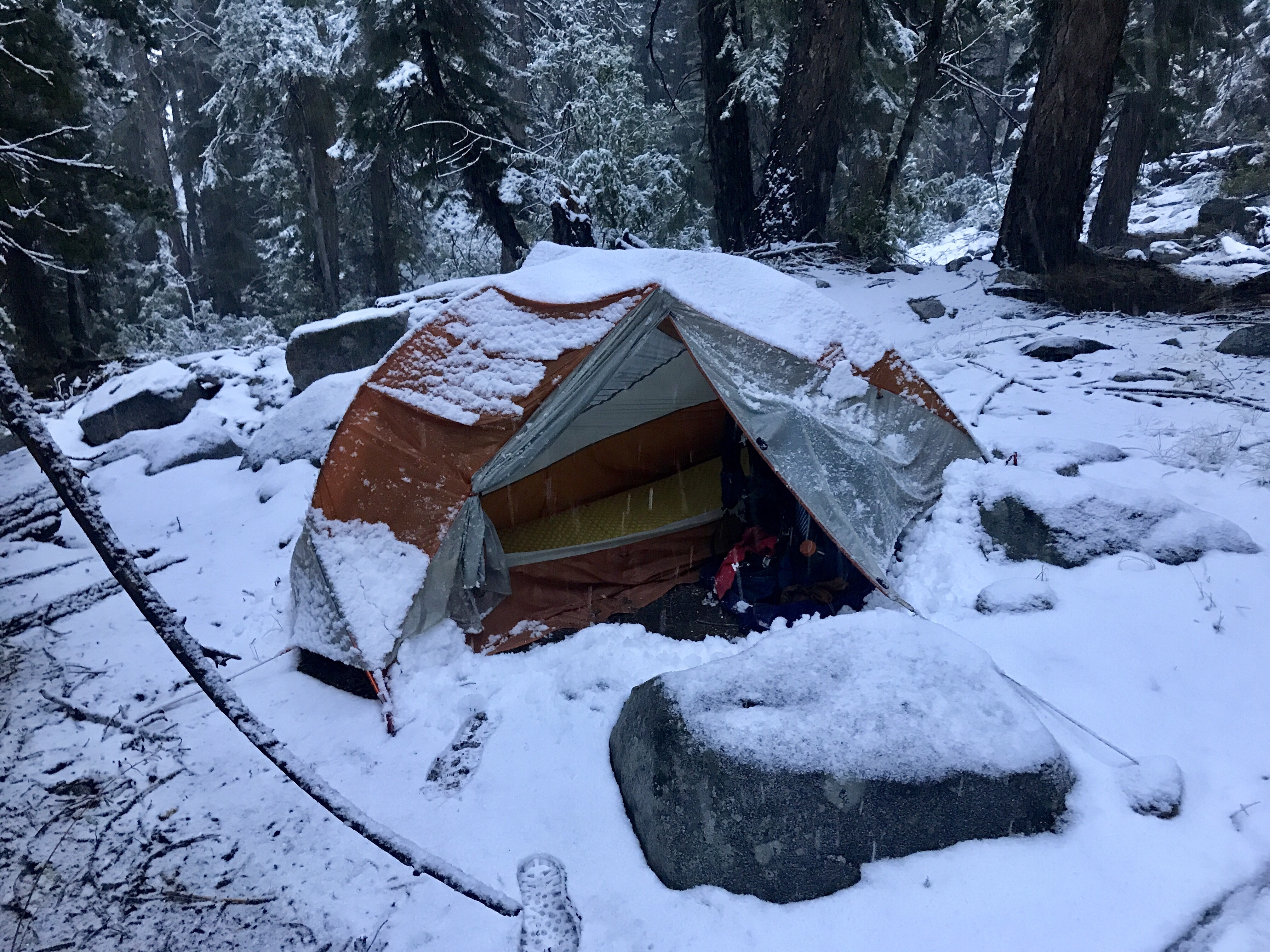 PCT Day 161 – Surprise Snowfall in the Sierras