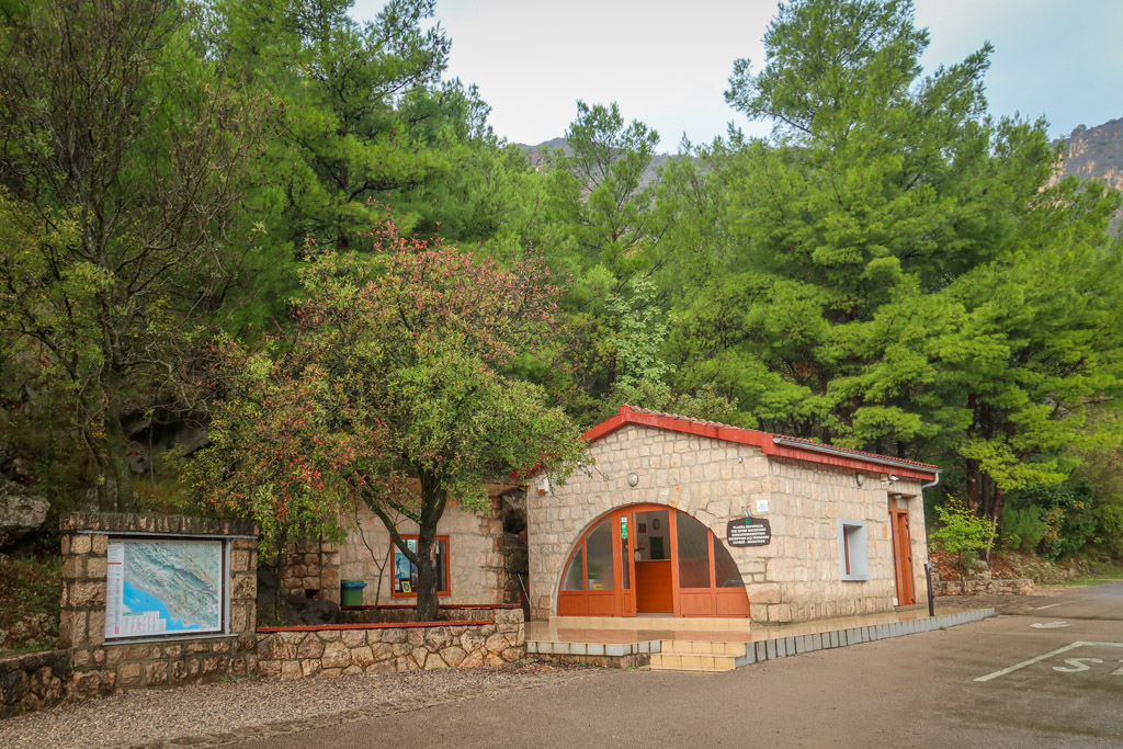 Entrance Station for Paklenica National Park along the entrance road