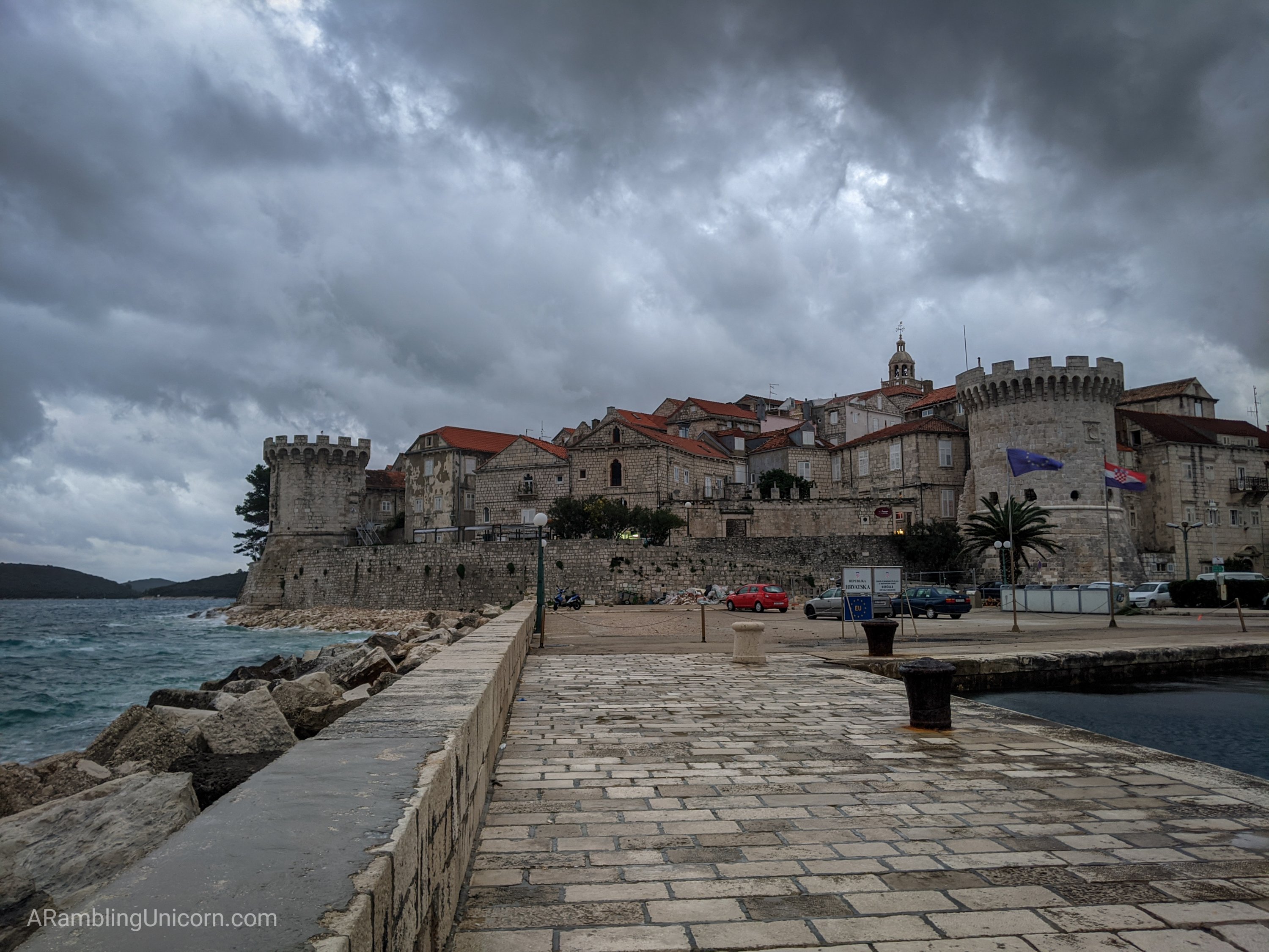 Korčula in the off season: A quiet town with imposing fortified walls