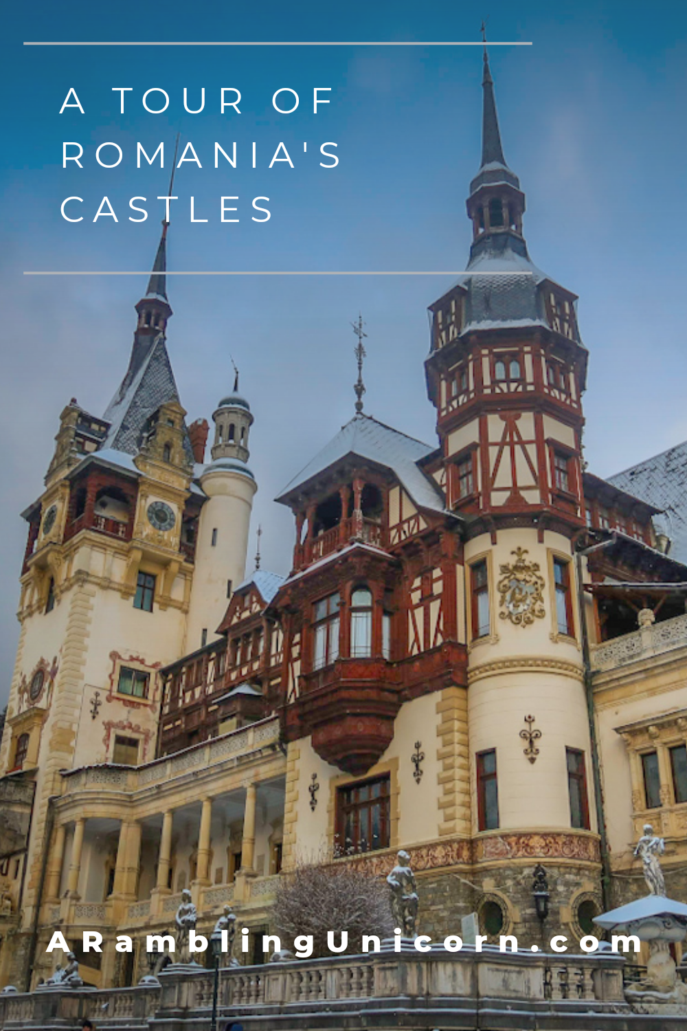 Romania is home to many spectacular castles, including Bran Castle in Transylvania â€“ which has long been associated with Vlad the Impaler (of Bram Stokerâ€™s Dracula fame). PeleÈ™ Castle, used as a filming location for A Christmas Prince, is located about an hourâ€™s drive away in the Carpathian Mountains.