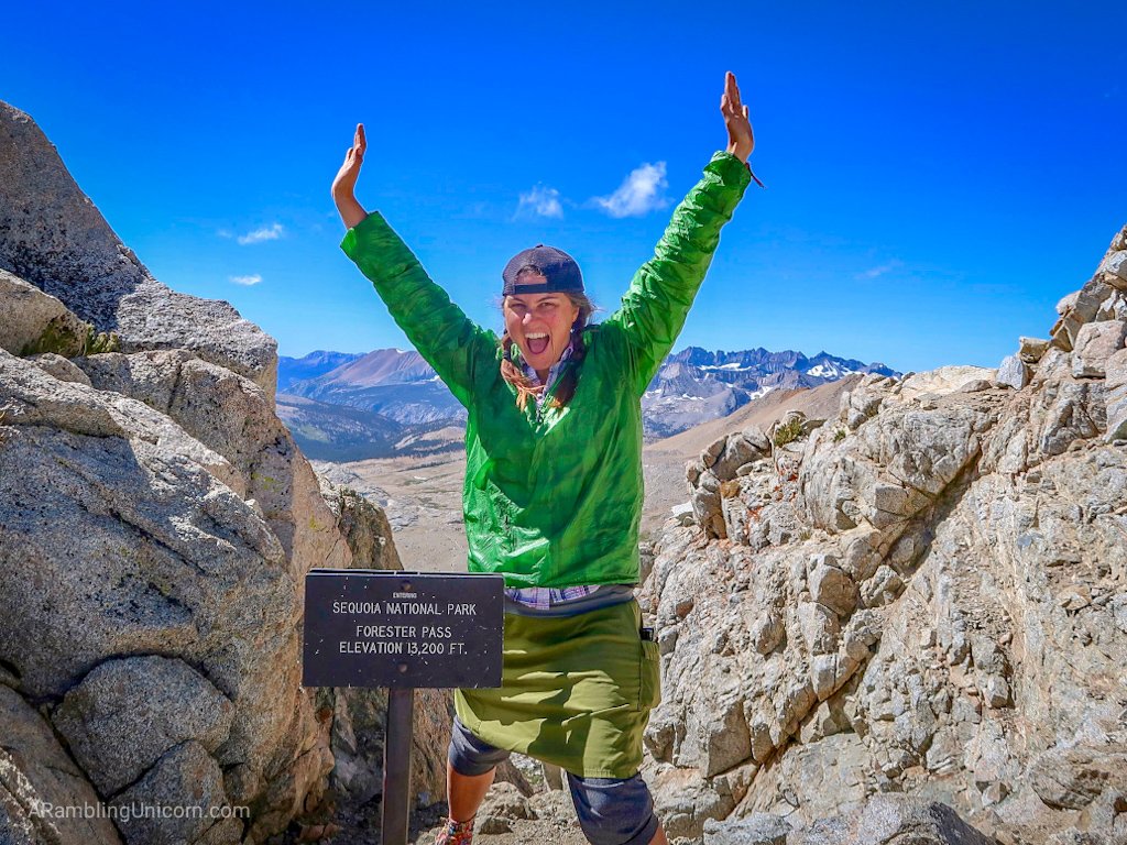Unicorn's Pacific Crest Trail Blog: At the top of Forester Pass, the highest point on the PCT