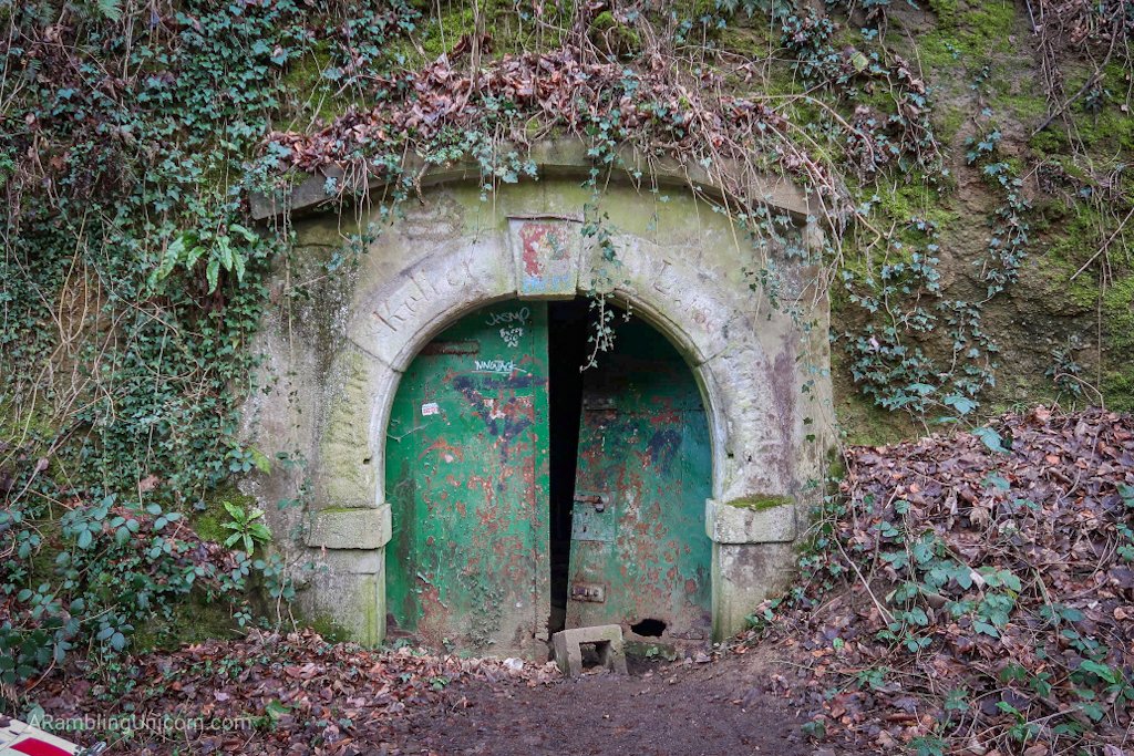 Entrance to an abandoned cave