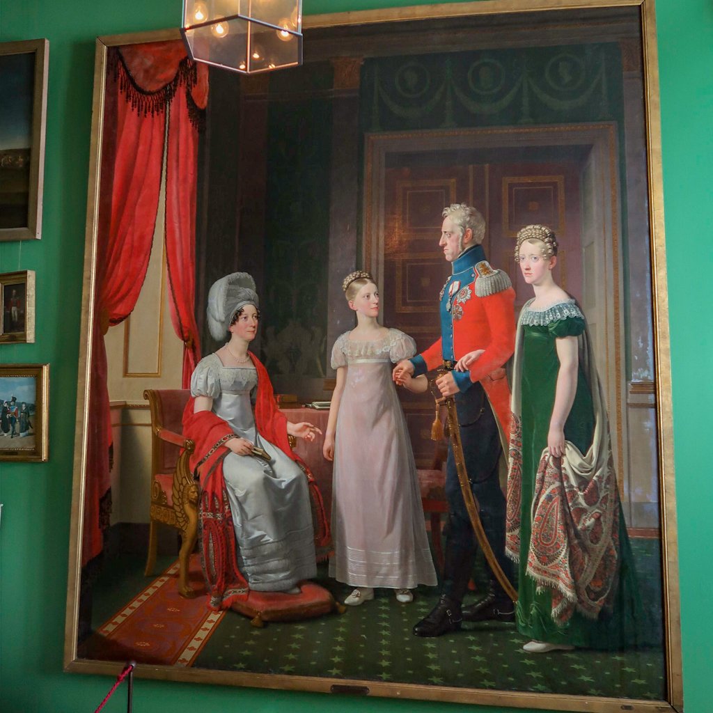 A portrait of Frederik VI and his family. I get a kick out of this picture. His eldest daughter looks like she's *so* over it.
