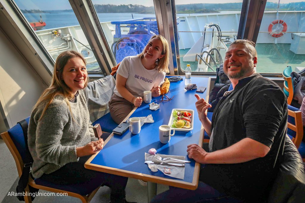 Delicious snacks on the ferry? Yes please!g