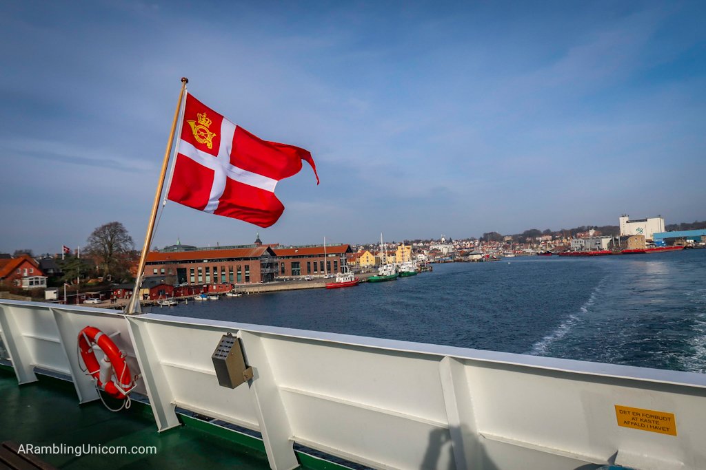Bidding goodbye to the Danish mainland