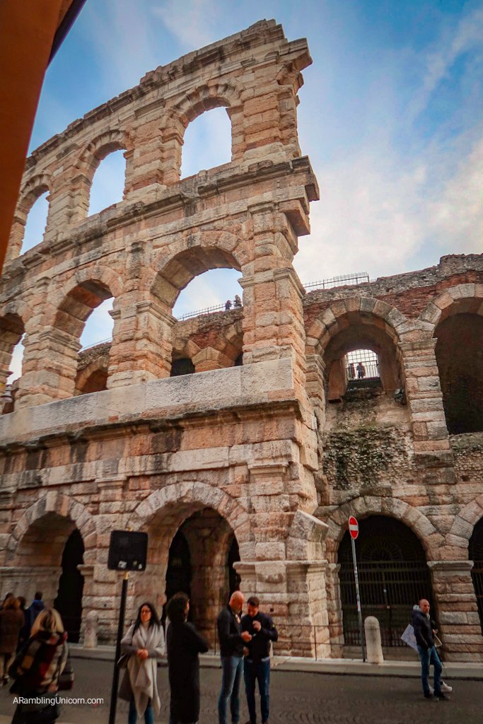 Verona in 24 Hours: The Verona Arena, remains from the outer wall