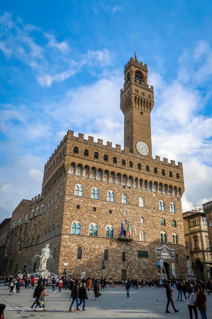 Florence 4 day itinerary: Palazzo Vecchio in the Piazza della Signoria