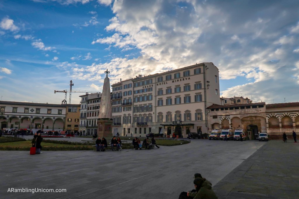 Florence 4 day itinerary: Grand Hotel Minerva in the Piazza di Santa Maria Novella