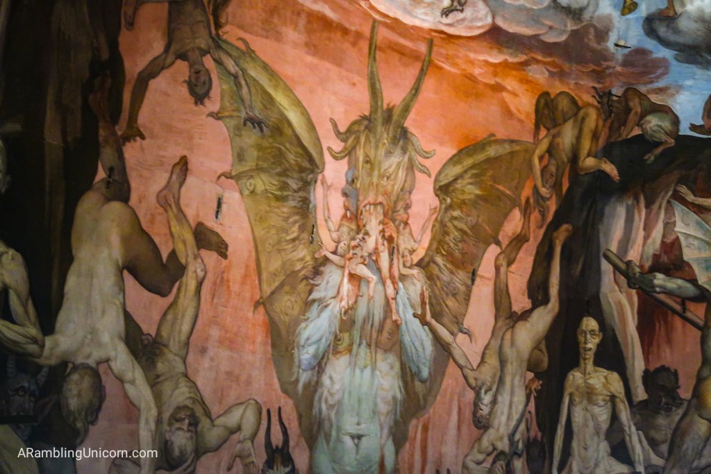 The depictions of hell on the Duomo are very creative...