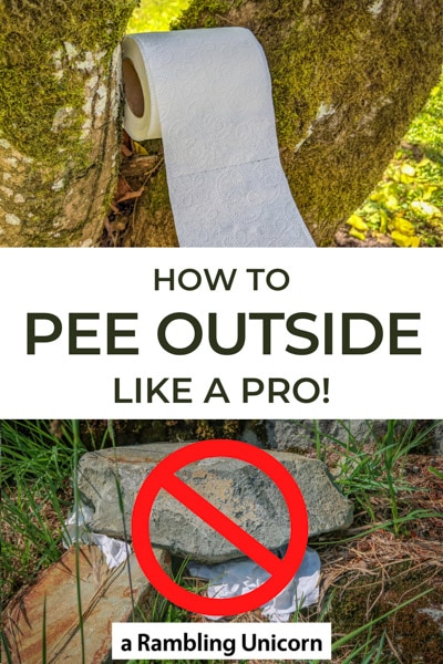 To pee outlet outside